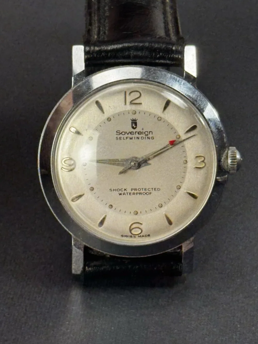 1960s Sovereign Swiss Self Winding Automatic Mens Watch Parts Repair